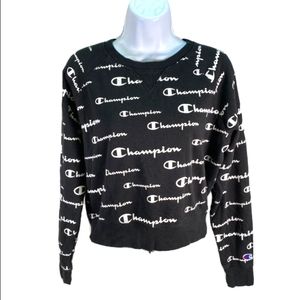 Dark blue champion sweatshirt large womens